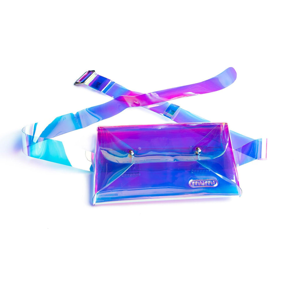 mumi on the go Default holographic belt bag