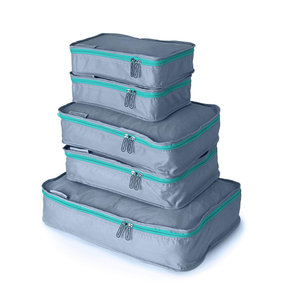 mumi PACKING CUBES aqua packing cubes (set of 5)