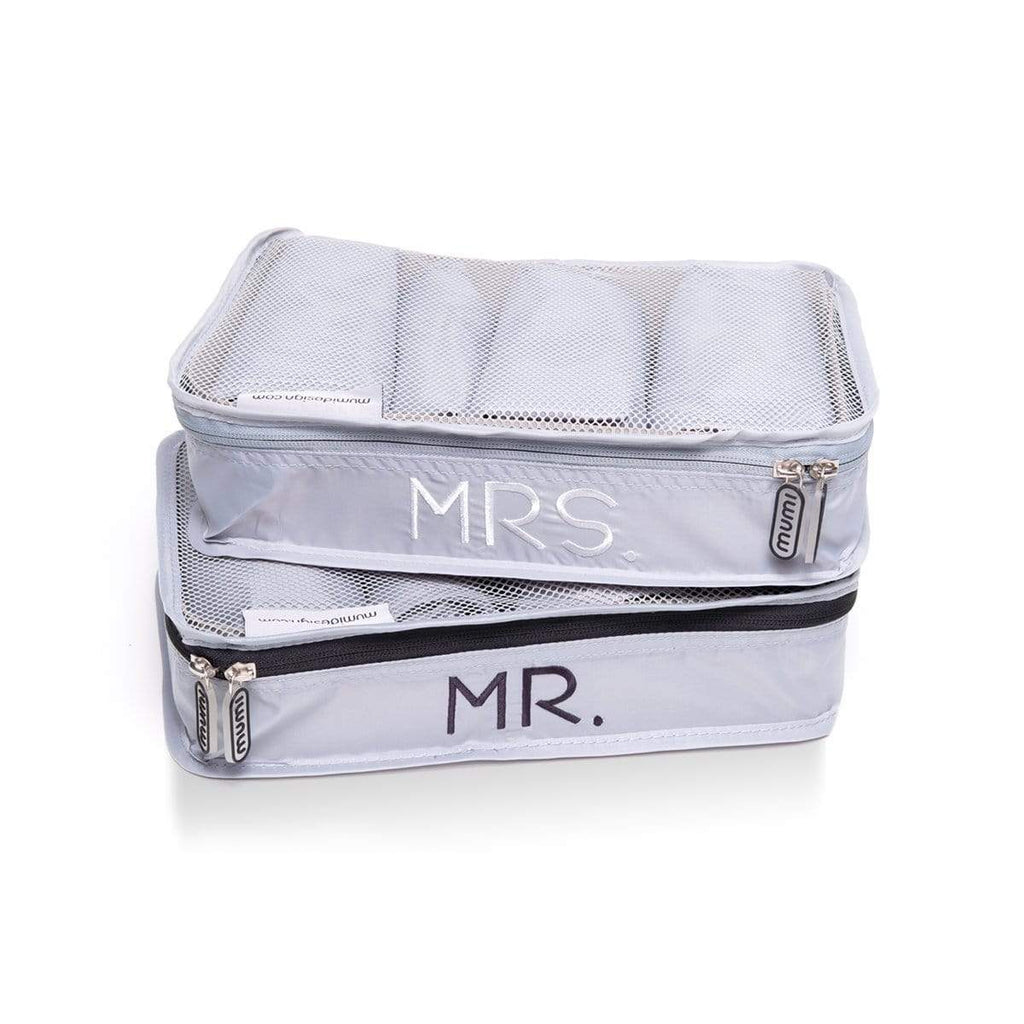 mumi PACKING CUBES Mr & Mrs packing cubes honeymoon set