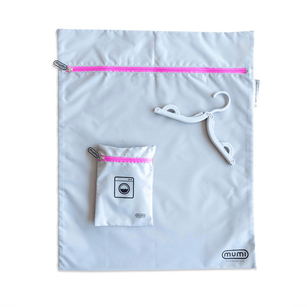 mumi pink mumi laundry bag